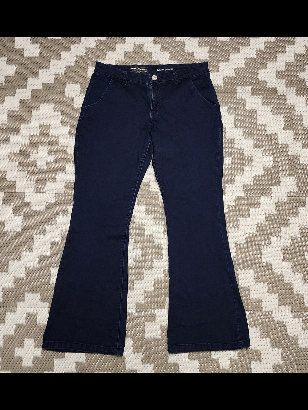 Lee Women's Navy Flare Jeans